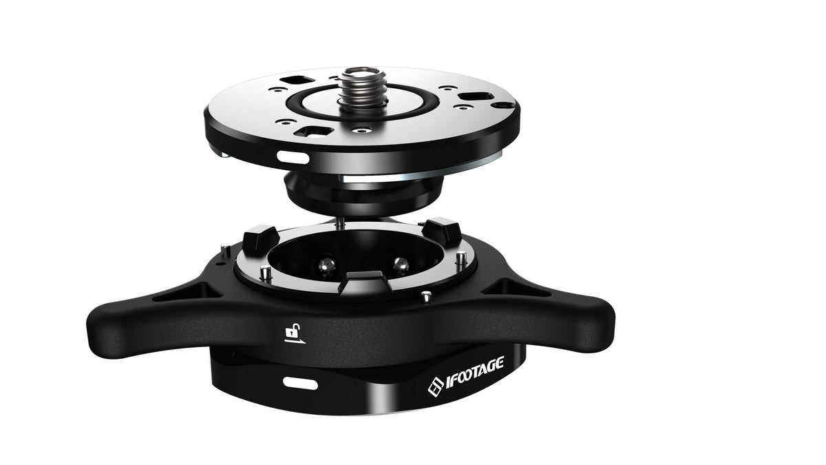 Plaque Quick Release IFOOTAGE Q38 - Compatible Arca Swiss Pour Trépied Et Stabilisateur